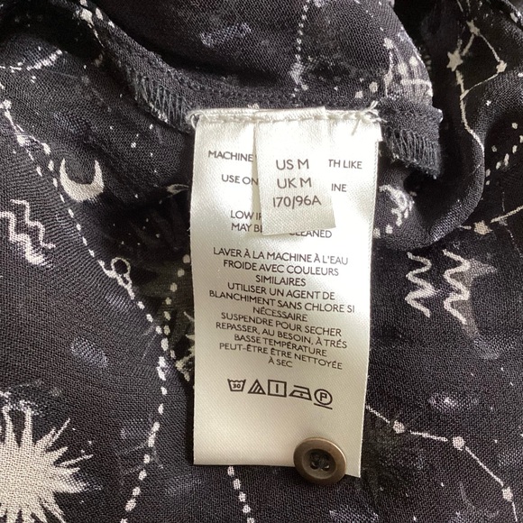 Anthropologie Celestial Puff Sleeve Top Med - Picture 8 of 13